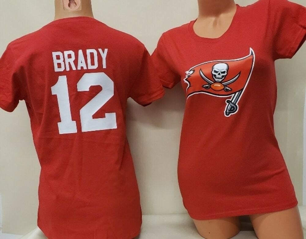 1124 Womens Ladies Tampa Bay Buccaneers TOM BRADY V-Neck Football