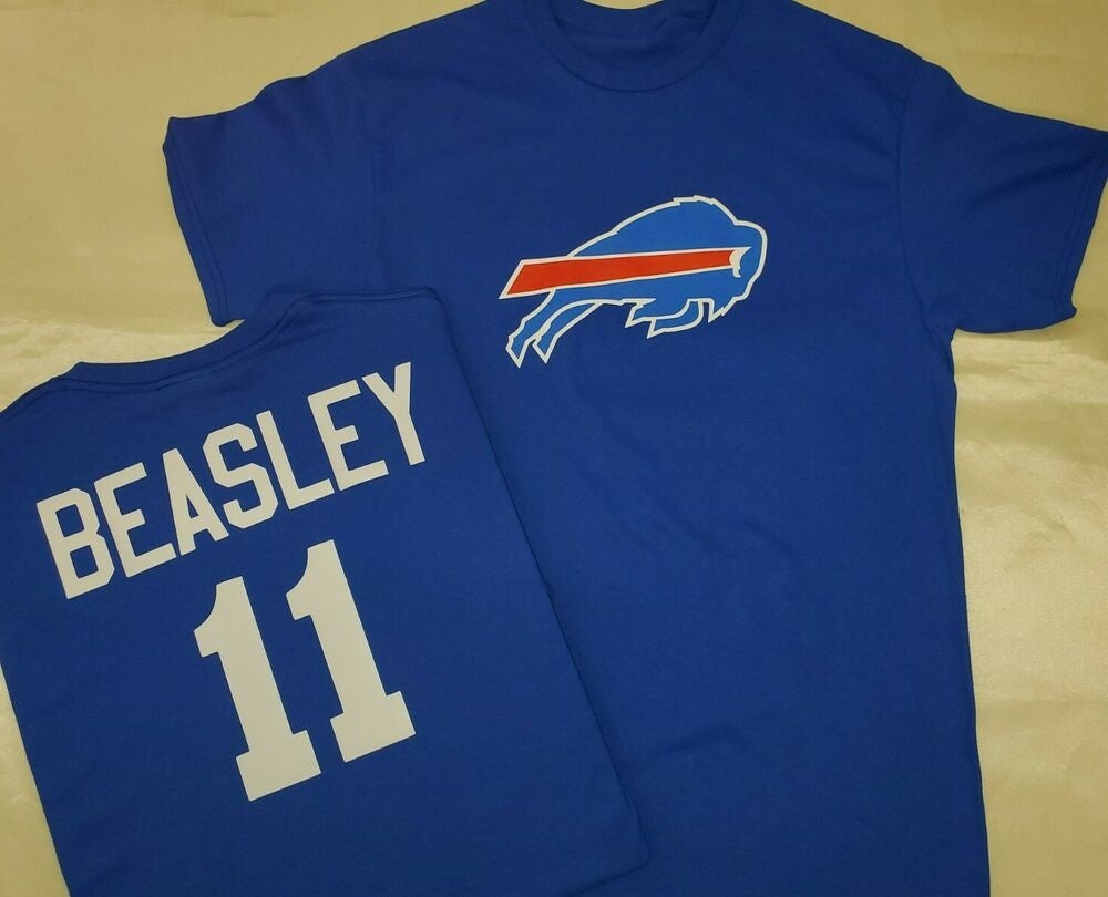 01030 MENS NFL Buffalo Bills COLE BEASLEY Name Number Football Jersey SHIRT  RED