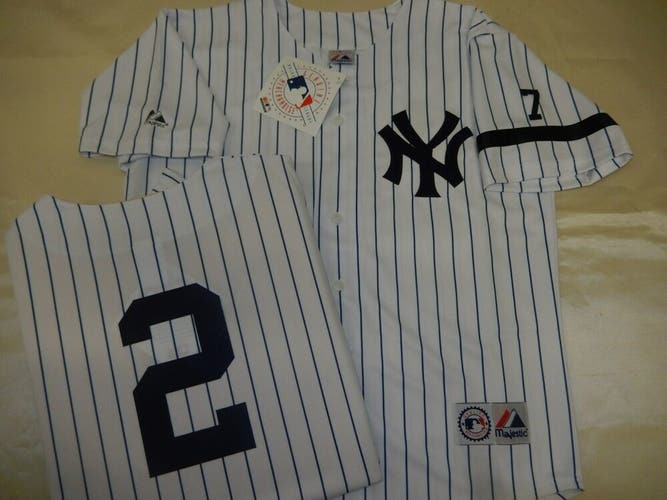 0728 Mens 1995 Majestic New York Yankees DEREK JETER Sewn Baseball JERSEY