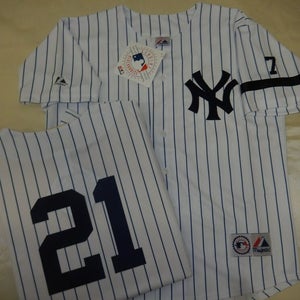 0728 Mens 1995 Majestic New York Yankees PAUL O'NEILL Sewn Baseball JERSEY