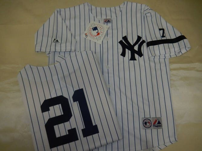 0728 Mens 1995 Majestic New York Yankees PAUL O'NEILL Sewn Baseball JERSEY