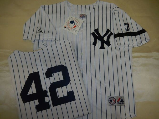 0728 Mens 1995 Majestic New York Yankees MARIANO RIVERA Sewn Baseball JERSEY