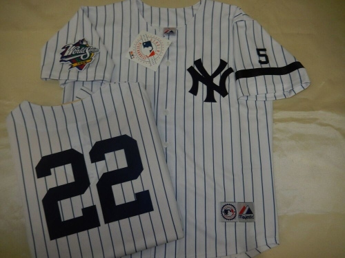 0728 Majestic 1999 World Series New York Yankees ROGER CLEMENS Sewn JERSEY