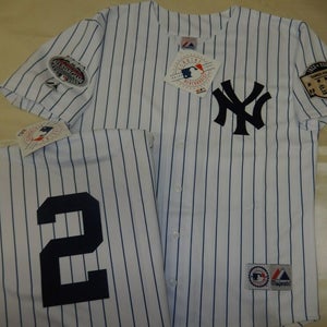 0728 Majestic 2008 New York Yankees DEREK JETER Sewn Baseball JERSEY New