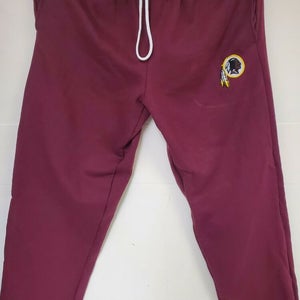 0221 Mens WASHINGTON REDSKINS Full Length Jersey SWEATPANTS MAROON RUNNING OUT