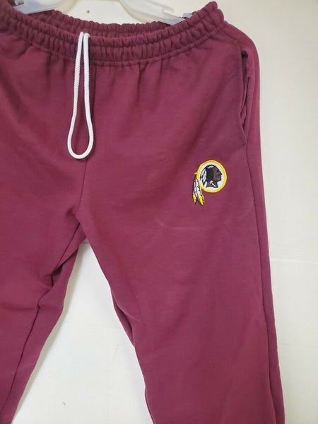 0221 Mens WASHINGTON REDSKINS Full Length Jersey SWEATPANTS MAROON RUNNING  OUT