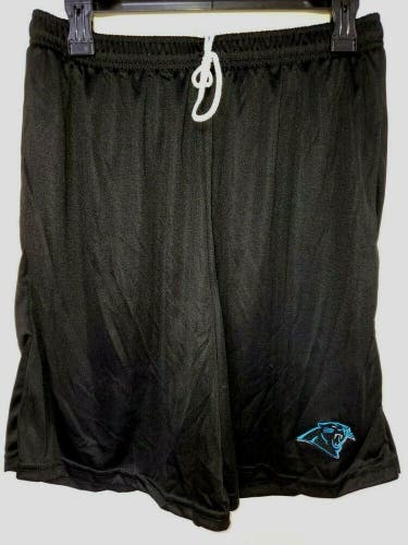 0724-1 Mens CAROLINA PANTHERS Polyester Jersey SHORTS Embroidered BLACK New