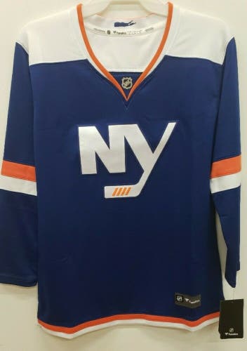 0902 New York Islanders BLUE Breakaway Hockey Jersey Womens Ladies LARGE NWT