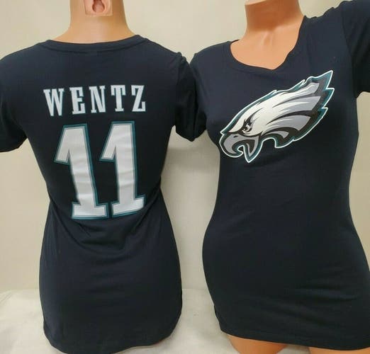 0915 WOMENS Philadelphia Eagles CARSON WENTZ Eligible Receiver JERSEY Shirt NEW