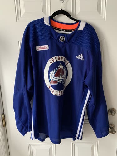 Blue Jersey Adult Men's Used Size 56 Adidas Pro Stock