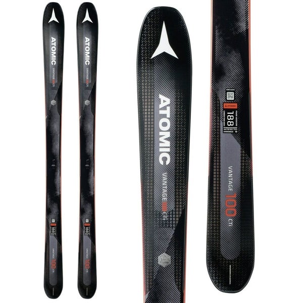 USED ATOMIC Vantage 100 CTi 180 cm 2018 Model Expert Advanced All Mountain Skis