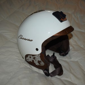 Carrera FiberJet Alpine Ski Helmet, White, Small