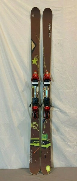 Fischer Addict 181cm 114-84-114 Twin-Tip Freestyle Skis w/Salomon 916 Bindings