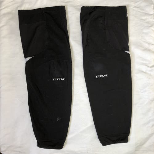 Used WHL CCM Practice Socks - Black/White