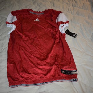 NEW - Adidas Press Coverage Football Jersey, Red/White, Large - With tags!