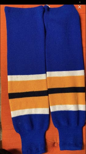 Men’s St. Louis Blues Colors Blue/Yellow Senior Other Brand Socks