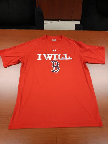Boston Red Sox Under Armour "I WILL" workout shirt
