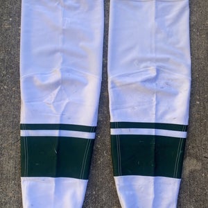 CCM Edge 4.0 QuickLite Pro Stock Hockey Shin Pad Socks Wild WHITE CUT PROOF 7661