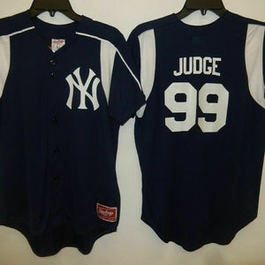 0307 Boys Majestic Team Apparel NEW YORK YANKEES Aaron Judge Baseball Jersey New