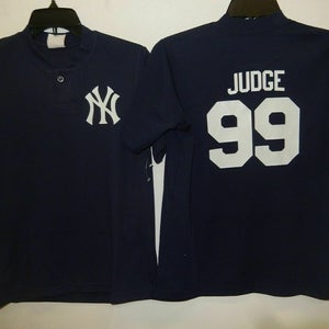 0306 Boys Youth NEW YORK YANKEES "Button" Judge Jeter Rivera Baseball Jersey New
