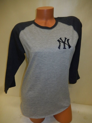 0228 WOMENS Ladies NEW YORK YANKEES "3/4 Sleeve" Baseball Jersey Shirt NEW