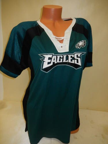 0205-1 Womens Ladies PHILADELPHIA EAGLES Draft Me W/Laces Football Jersey SHIRT