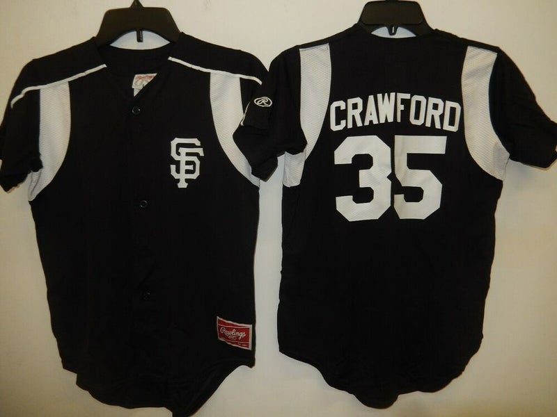 0213 Boys Youth San Francisco Giants BRANDON CRAWFORD 2 Button Baseball  JERSEY