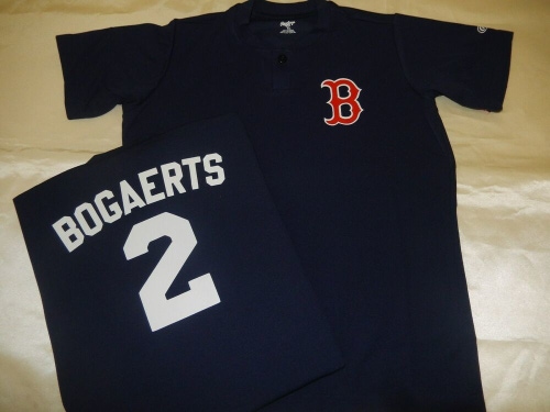 0218 Boys Youth Boston Red Sox XANDER BOGAERTS Pullover Baseball JERSEY BLUE
