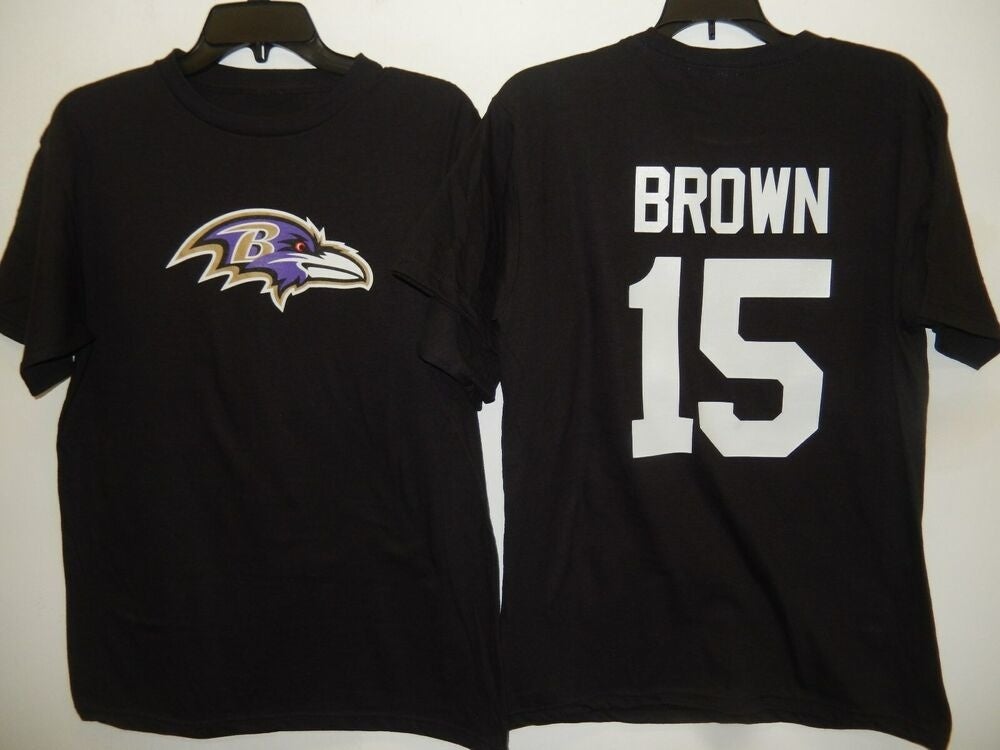 Men's Nike Marquise Brown Black Baltimore Ravens Game Jersey