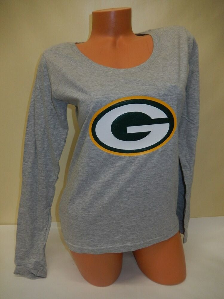 1119 Womens Green Bay Packers AARON RODGERS Football Long Sleeve SHIRT  Black New