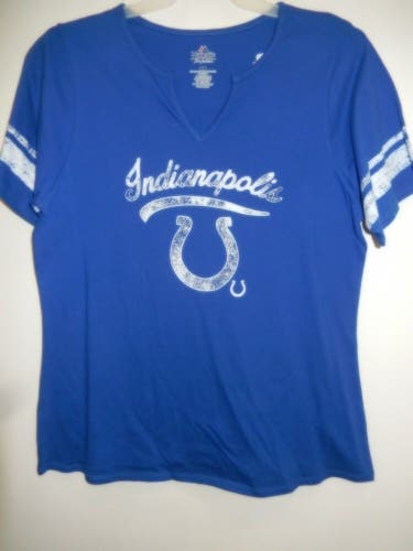 91120-2 Womens Ladies INDIANAPOLIS COLTS " PLUS SIZE" Scoop Neck Jersey SHIRT