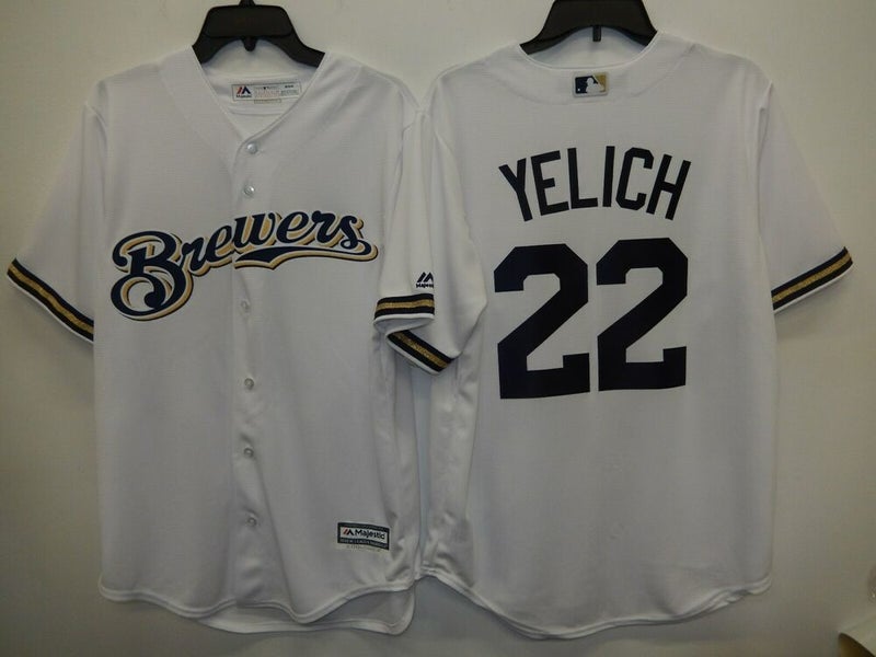 MLB Milwaukee Brewers City Connect (Christian Yelich) Men's Replica Baseball  Jersey.