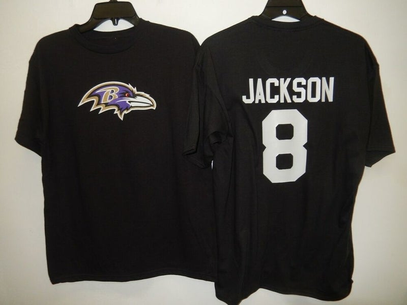 91126-3 NFL Apparel Baltimore Ravens LAMAR JACKSON Football Jersey Shirt  BLACK