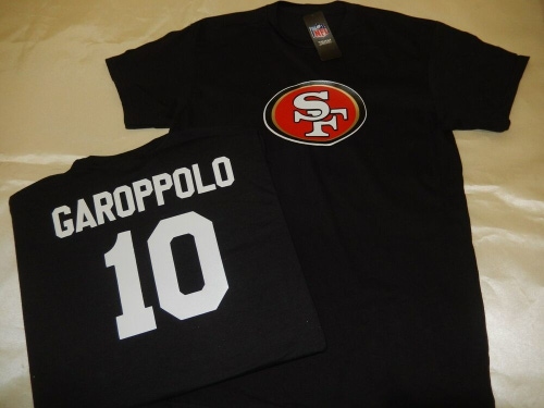 20117 BOYS San Francisco 49ers JIMMY GAROPPOLO Football Jersey SHIRT New BLACK