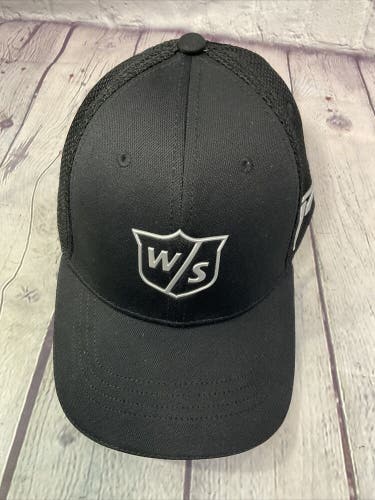 Wilson Golf Snapx Hat Black Polyester Durable Comfortable New Without Tags