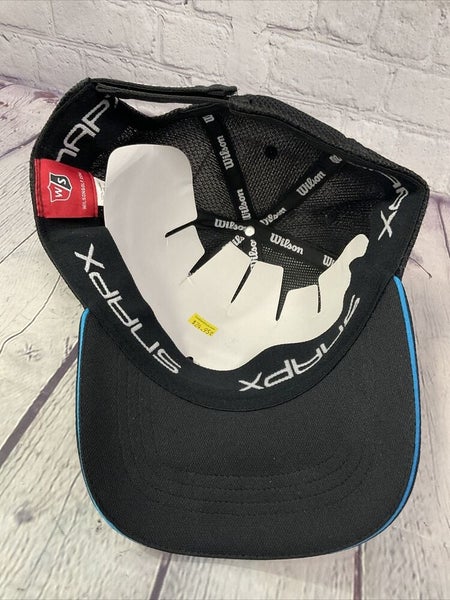 Wilson Golf Snapx Hat Black Polyester Durable Comfortable New Without Tags