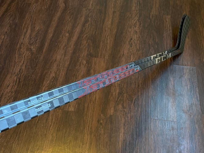 CCM Jetspeed FT3 Pro Hockey Sticks LH P92 90 Flex Grip (2 pack)