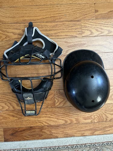 Allstar catchers mask and skull cap