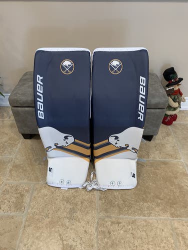 Brand new custom digi print Bauer pro goalie pads