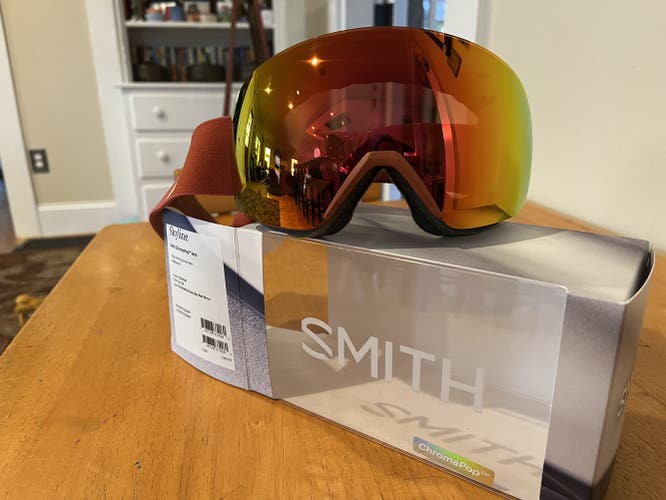 *New In Box* Smith Skyline Clay Red Chromapop Ski Goggles