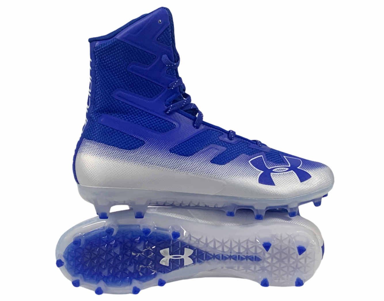 Under Armour Mens Highlight MC Blue/Silver Football Cleats 