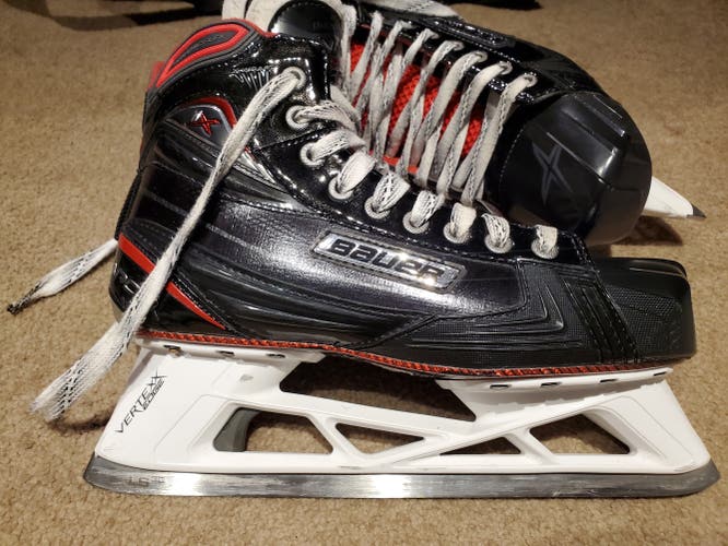 Hockey Goalie Skates Senior Used Bauer Vapor 1X Regular Width Size 9