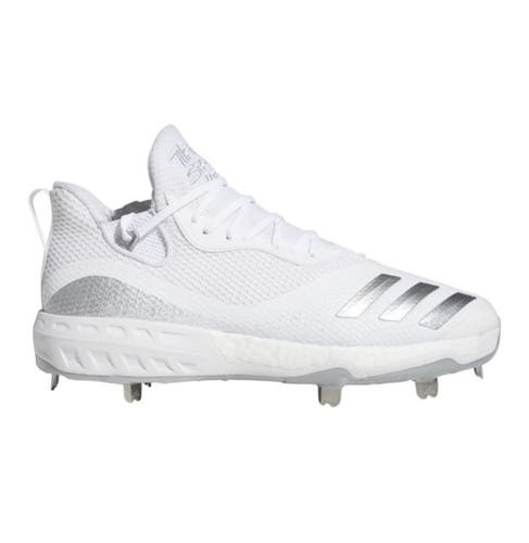 Adidas Boost Icon V Mens Size 8 Metal Baseball Cleats White