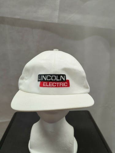 Vintage Lincoln Electric Leather Strapback Hat