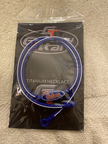 Florida Gators 22” Blue Gameday Titanium Necklace