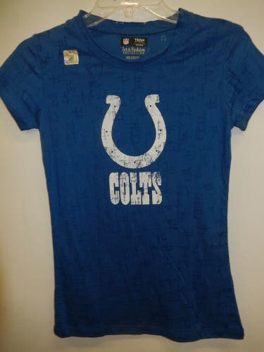 9806-3 WOMENS Ladies INDIANAPOLIS COLTS "Team Logo" Football Jersey BLUE New