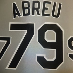 CHICAGO WHITE SOX Number KIT Authentic AWAY GRAY Baseball JERSEY