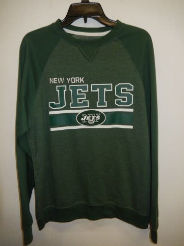 9806-16 Mens NFL Apparel NEW YORK JETS Crew Neck Football Jersey SWEATSHIRT $49