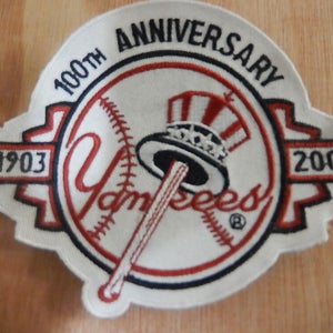 9601-44 NEW YORK YANKEES "100TH  ANNIVERSARY"  Game Jersey PATCH New