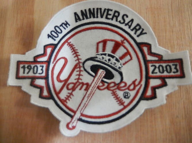 9601-44 NEW YORK YANKEES "100TH  ANNIVERSARY"  Game Jersey PATCH New